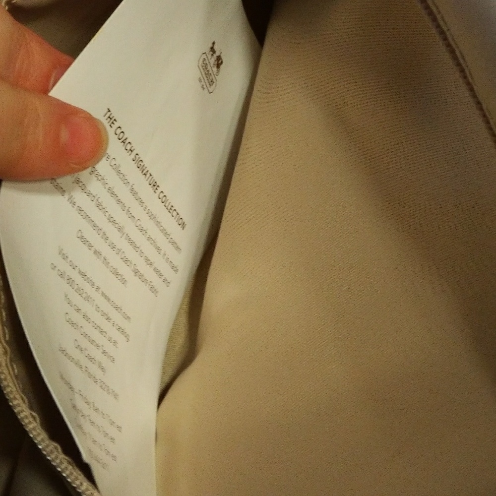 Light Blue Coach Shoulder Purse - Picture 7 of 8